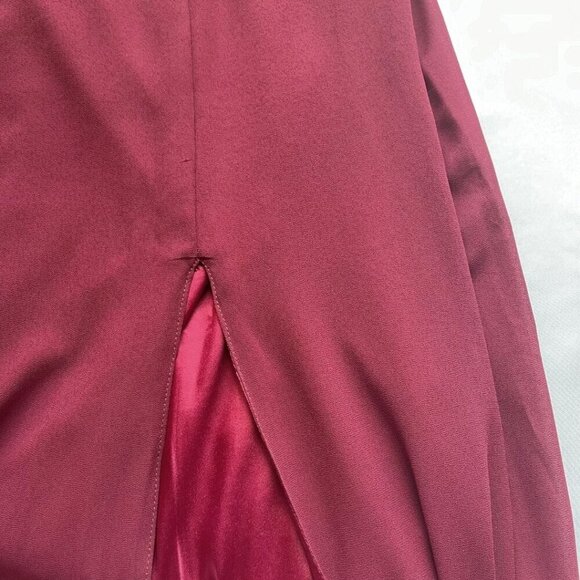 BHLDN TEAL EMERALD CHIFFON KEYHOLE SLIT EVENING FORMAL GOWN DRESS OB061859 - XS - Picture 5 of 13